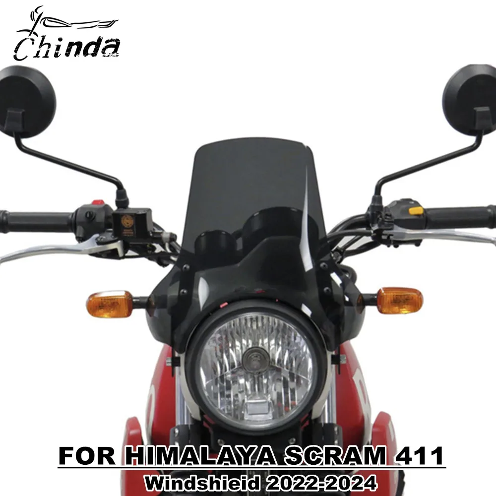 

Motorcycle Front Screen Wind Shield Accessories For Himalayan Scram411 Scram 411 2022 2023 Windshield Windscreen Air Deflector