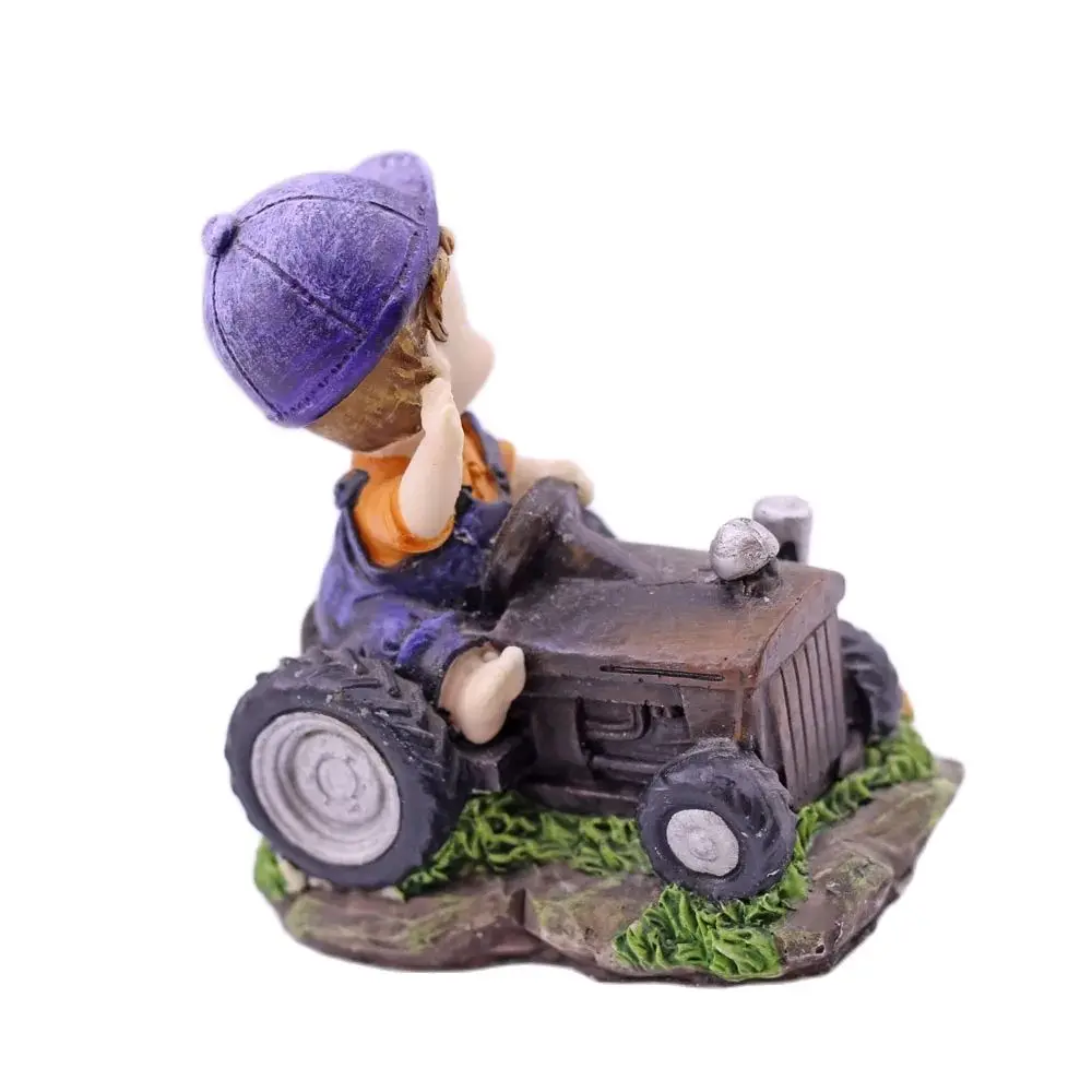 3D Farm Tractor Boy Silicone Mold Doll Cake Decor Chocolate Candy Sugarcraft Baking Mould DIY Resin Gypsum Candle Soap