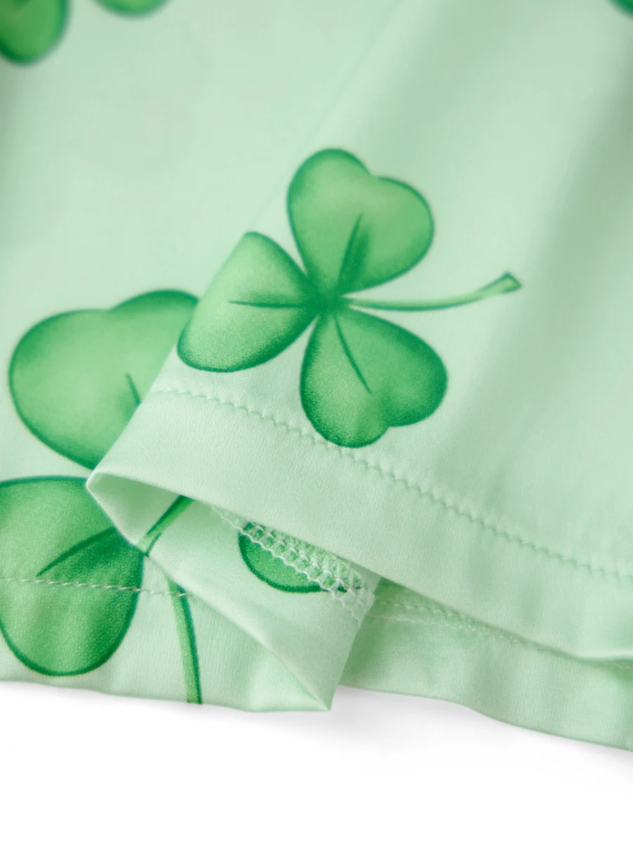 

Женский пижамный комплект из двух предметов с принтом на пуговицах с короткими рукавами и шортами с эластичной резинкой на талии для уютного отдыха