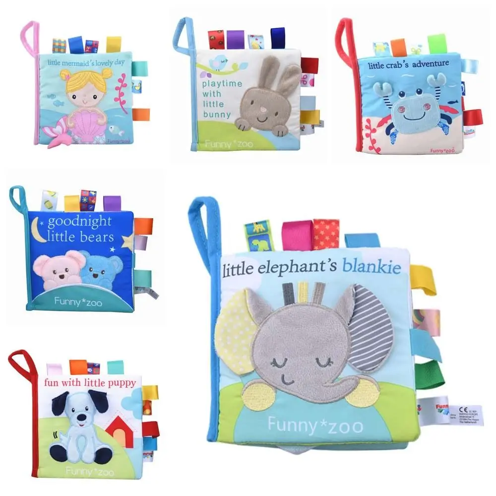 Livre d'apprentissage amusant pour bébé, livre sensoriel en tissu coloré, jouet extensible, développement de la pensée cérébrale