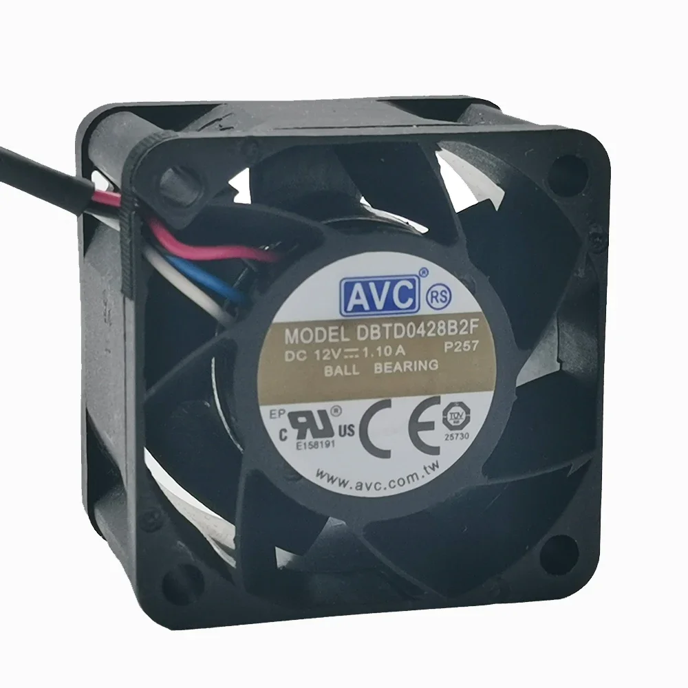 서버 냉각 선풍기, AVC DBTD0428B2F p236, 4028, DC12V, 1.10a, 4cm, 40x40x28mm, 신제품