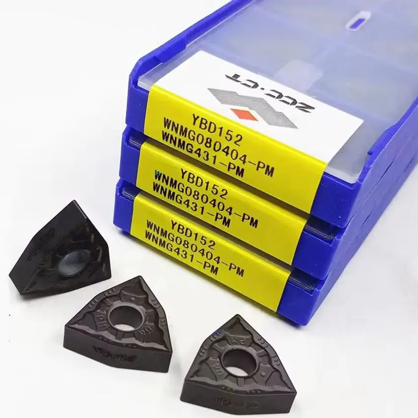 

WNMG080404-PM YBD152/WNMG080408-PM YBD152/WNMG080412-PM YBD152 WNMG431 WNMG432 WNMG433 ZCC.CT Твердосплавные токарные пластины с ЧПУ