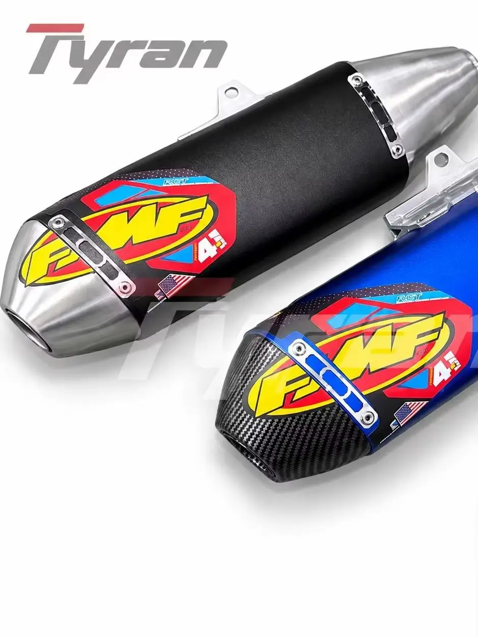Für 51-mm-Motorrad-Dirtbike-Auspuffrohr FMF 4T Auspuffrohr mit abnehmbarem Schalldämpfer am Ende