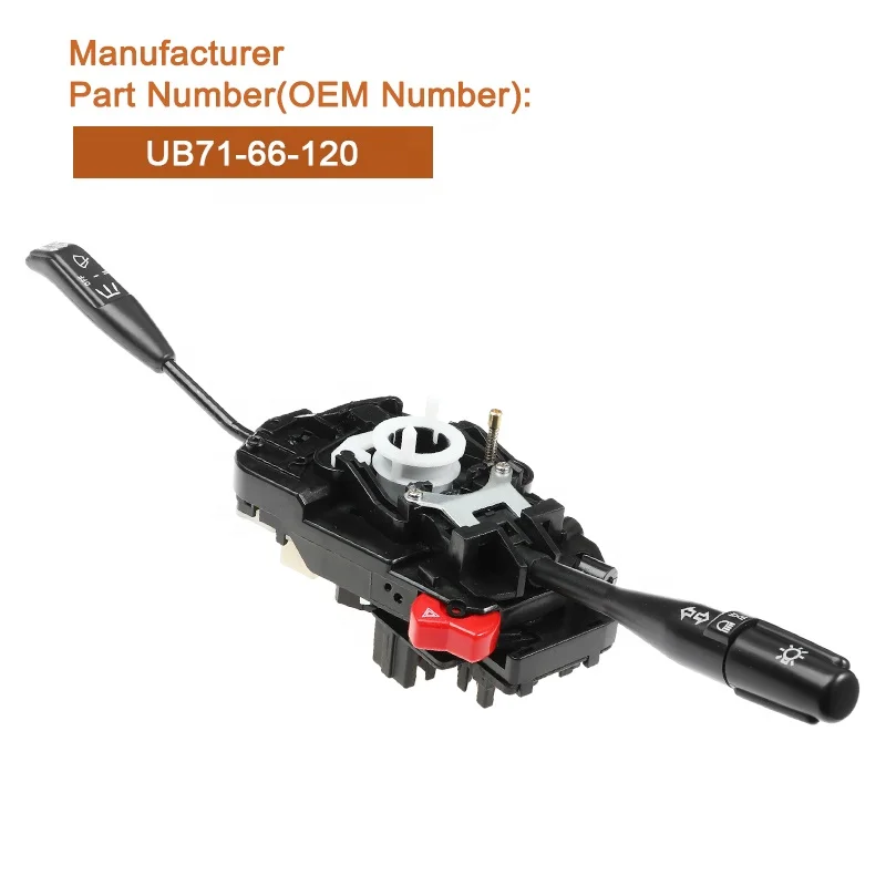 Turn Signal Headlight Switch For Mazda B2200 B2600 1990-1993 UB71-66-120 UB7166120 Steering Column Combination Control Stalk