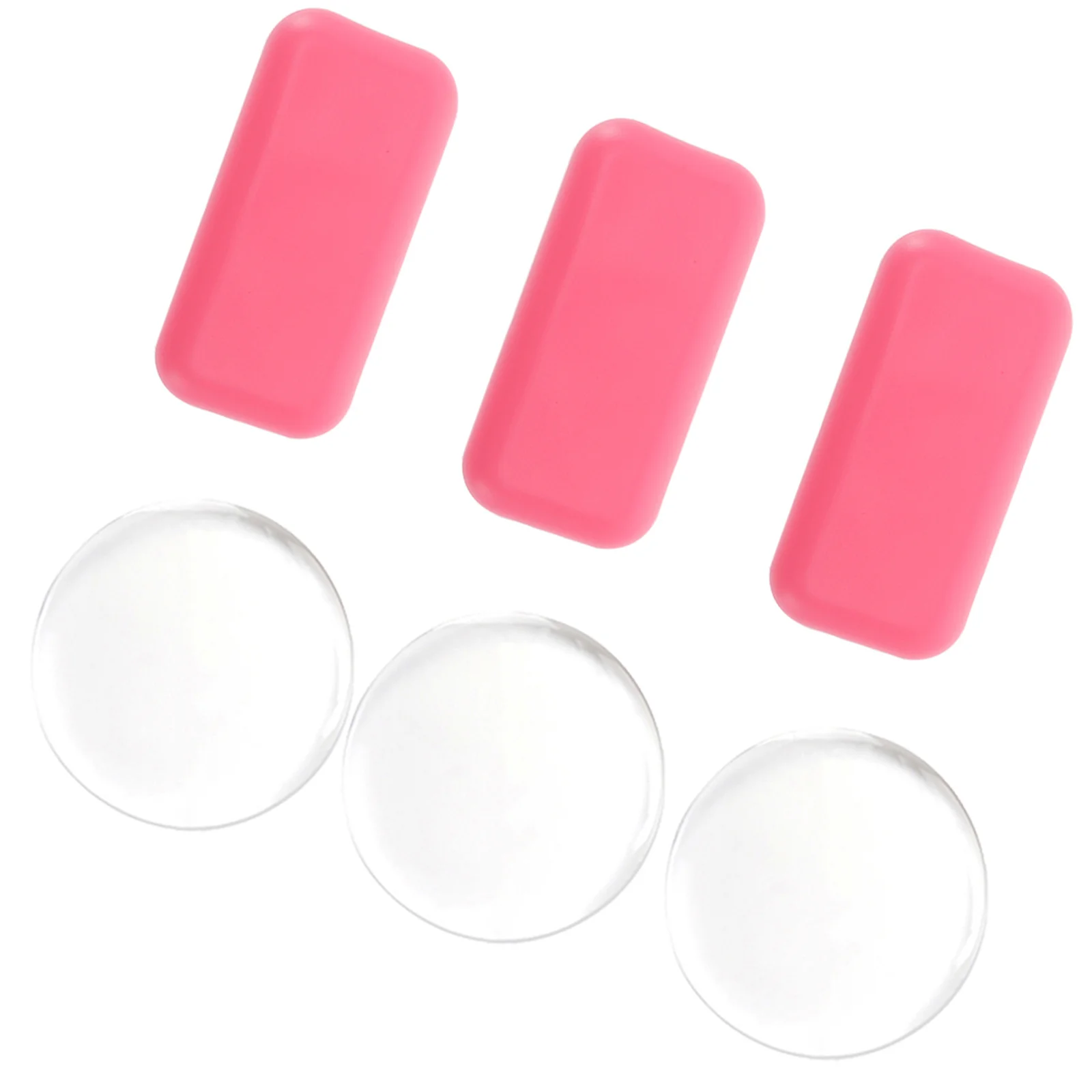 6Pcs Silicone Eyelash Holder Pads Multi Shape Lash Extension Tools Reusable False Lash Trays for Smooth Grafting Salon Or