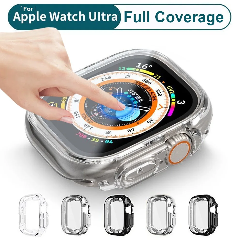 

Screen Protector Case For Apple Watch Ultra 49mm Accessories Soft Bumper Screen Protector Cover for iwatch ultra 2 3 Protective