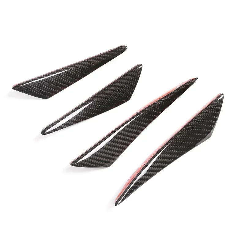 لسيارة شيفروليه كورفيت C6 2005-2013 ألياف الكربون الحقيقية المصد الأمامي للسيارة الجبهة المحيطي سبويلر ملصق الكسوة اكسسوارات السيارات #5