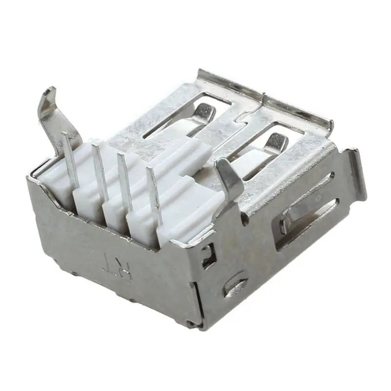 120 Pcs USB Female Type A 4-Pin DIP Right Angle Plug Jack Socket Connector
