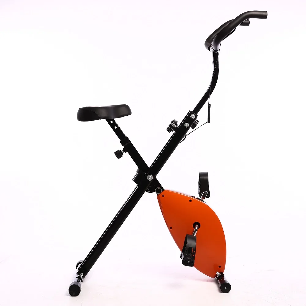 wholesale new design X bike indoor home stationary cheap bike Folding magnetic fitness womens exercise X bike with desk