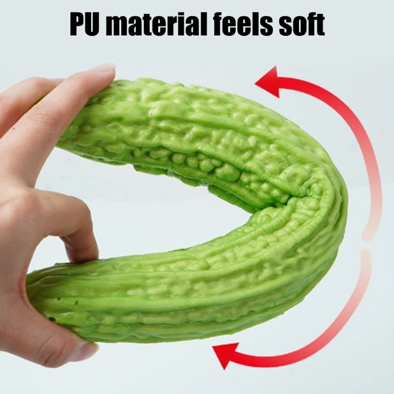 Artificial Banana Cucumber Bitter Gourd for Basket Display, Photoshoot, Simulation Fruit Vegetable Kitchen Decorations