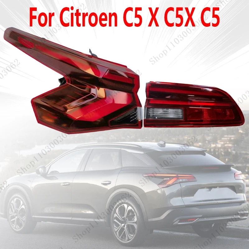 

Задние фонари для Citroen C5 X C5X C5, внешний задний бампер автомобиля, дневные ходовые огни, указатель поворота, задний аварийный стоп-сигнал