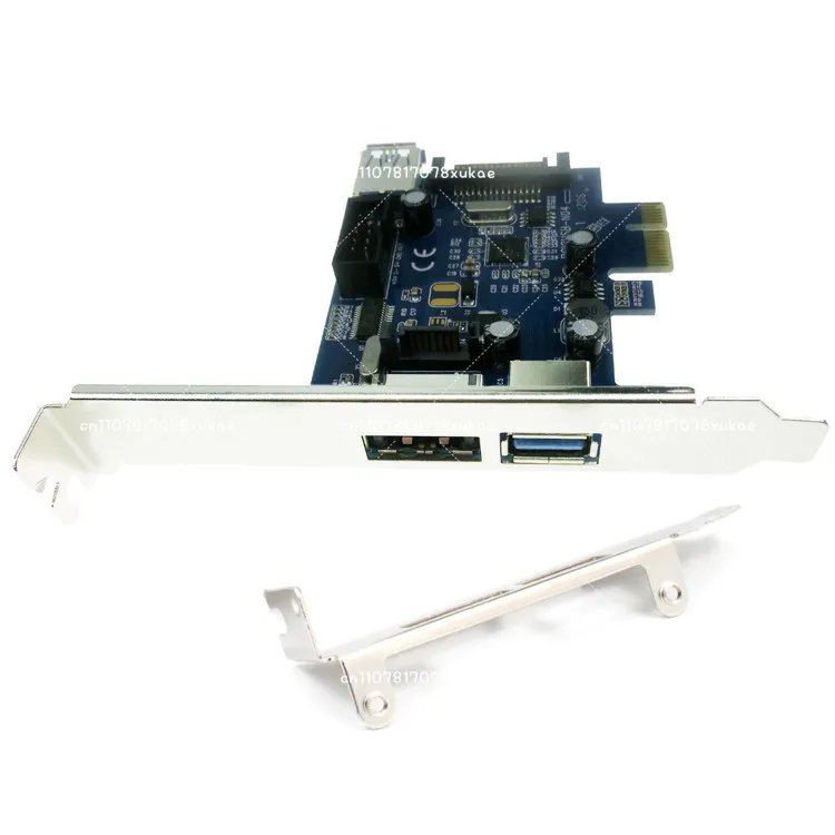 Power eSATA expansion card PCIe to USB3.0 adapter card, built-in 9PIN USB2.0 expansion card