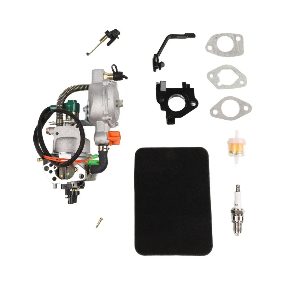 Kit Carburetor For Honda for gx390 188F For Motor Fuel Filter Generator Insulator for lpg Conversion Screw Spacers