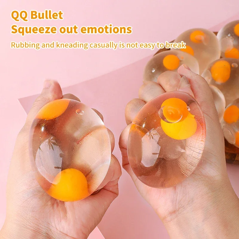 Lastig Decompressie 3D Ei Pinch Ball Siliconen Push Zijn Bubble Nieuwigheid Bal Overdrukventiel speelgoed Volwassen kinderen Verjaardagscadeau