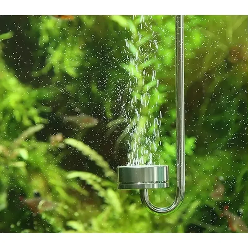 Ultra Quiet CO2 Refiner with Bubble Counter for Planted Aquariums 304 Stainless Steel Eco-Friendly 60-400mm Adjustable Height