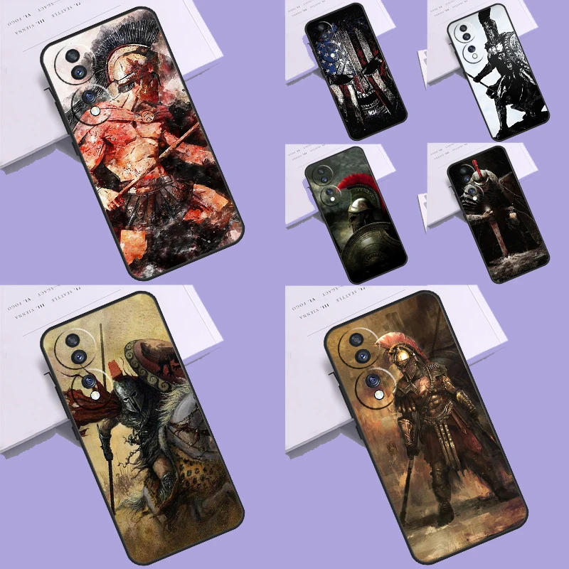 Spartan Warrior Soldier Case For Honor X8 X6 X7 X9 X8a X9a X7a X6a 50 70 90 Lite 8X 9X Honor Magic 5 Lite Pro Cover