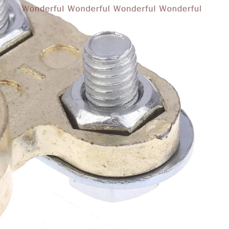 

Reliable Aluminum Alloy Battery Terminal Clamp; Ideal for Car, Van, Truck, and RV Battery Connections, Comes in 1/5Pcs