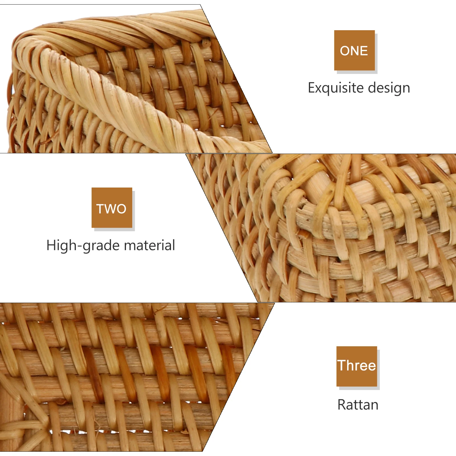 

1Pcs Simple Basket Exquisite Sundries Organizer Ideal for Desktop Decoration Housewarming Gift Rural Style Storage Box Snack