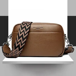 Luxury New 2024 Women's Shoulder Bag 100% Layer Cowhide Female Messenger Bags Trendy Designer Casual Handbag Wallet Sac A Main