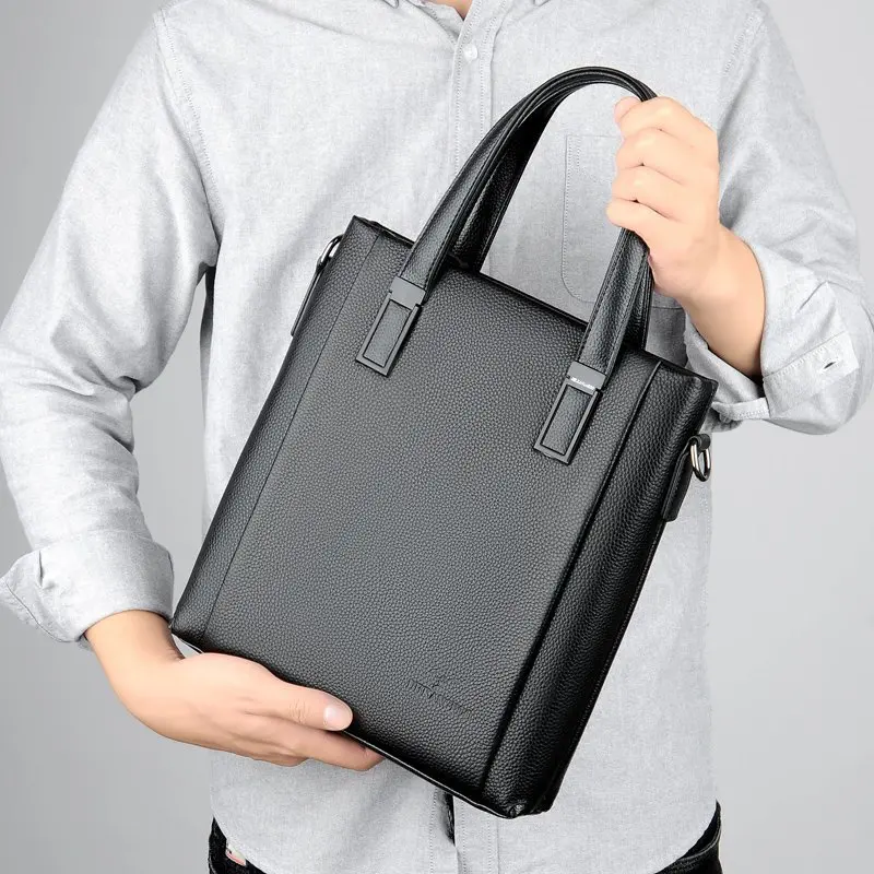 高級ブランドメンズ本革ブリーフケース牛革ビジネスハンドバッグ14インチラップトップバッグメッセンジャーバッグ서류가방 남성マレティンオムブレ