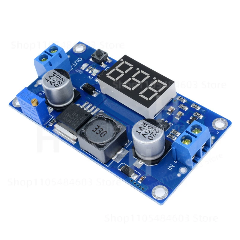 DC-DC 4.5-32V to 5-35V XL6009 Boost Step-up Module Power Supply LED Voltmeter