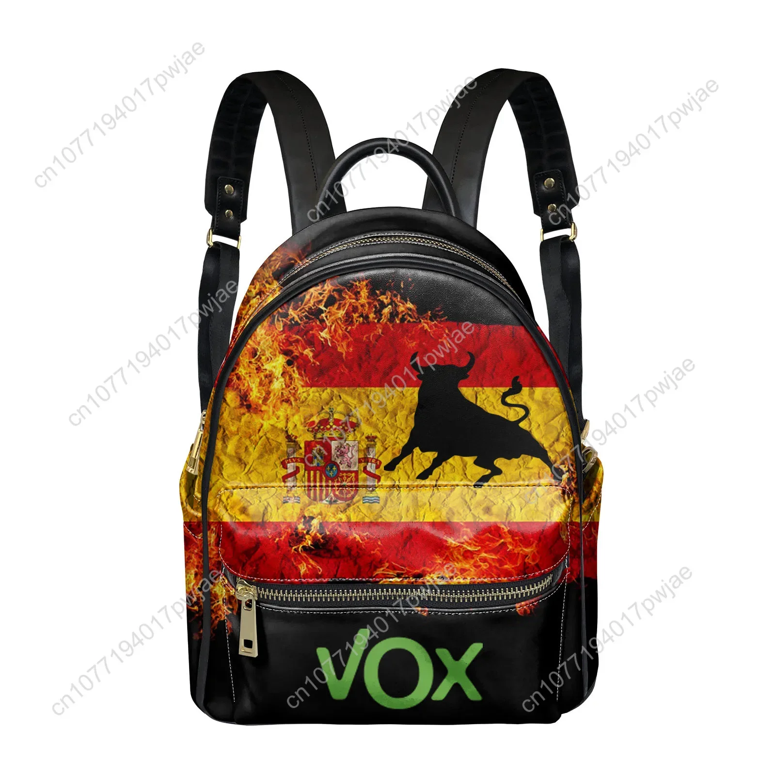 Spanish Bullfighting Graphic Backpack Womens Men Personalized Double Shoulder Bag Business Travel Bookbag Rucksack Gift Daypack