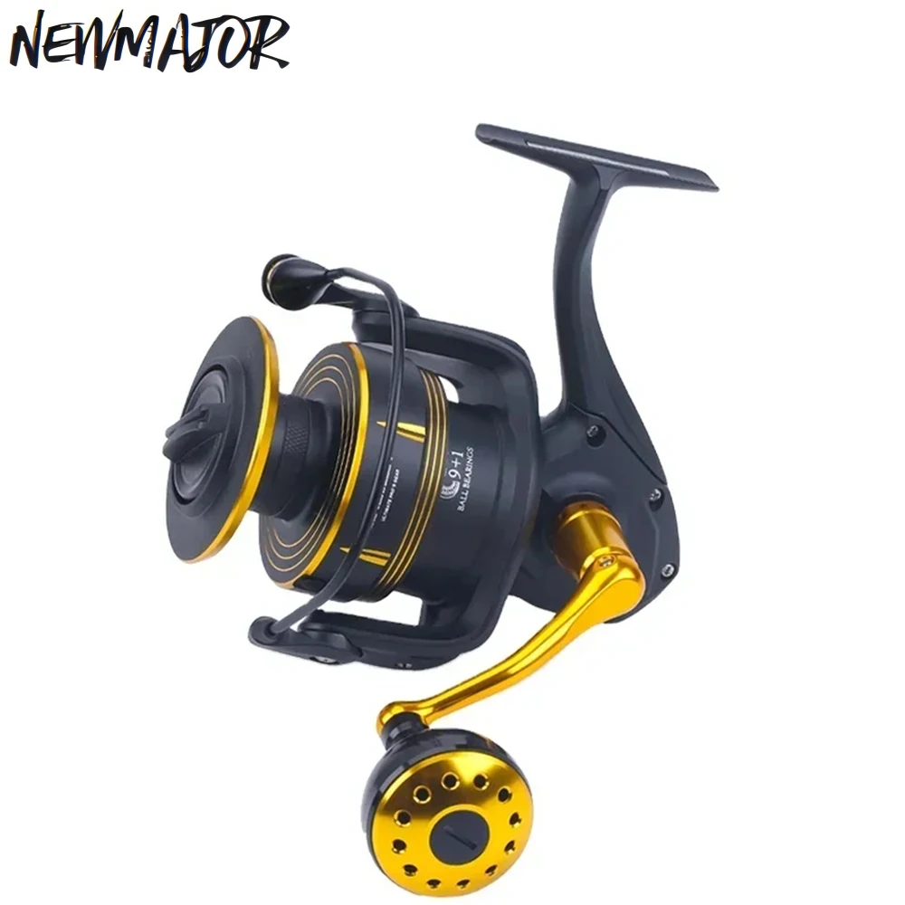 

SW6000H & SW10000H 35kg 9+1BB 5.9:1 High Quality Metal Spinning Fishing Reel River Lake Stream Fishing
