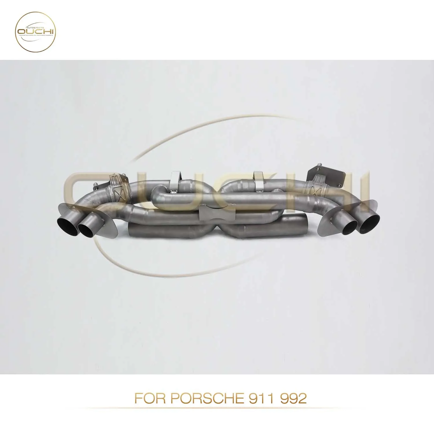 

OUCHI Factory Direct Sales TC4 Catback for Porsche 911 992 With OEM Valves Exhaust Sandblasting Auto Parts