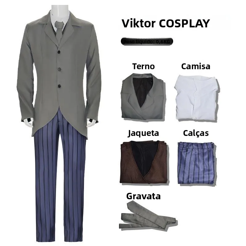 

Victor Zombie Bride Devil Cosplay Costume Men Women Halloween Stage Performance Anime Outfit Traditional Chinese Costume