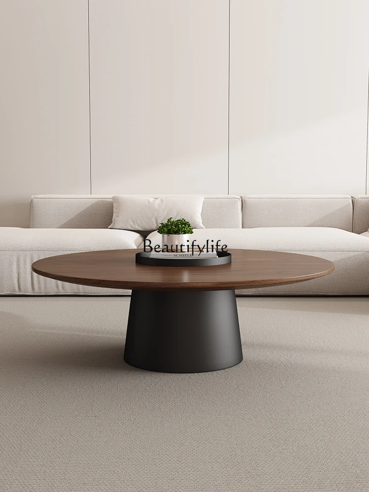 طاولة قهوة إيطالية بسيطة من الخشب الصلب لغرفة المعيشة منزل جديد