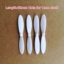 6 colorful 4PCS 2A+2B 55mm 1mm QX90 QX80 QX95 QX100 X4 H107L H107C H107C+ Fire 104 RC Quadcopter Spare Parts Blade Set