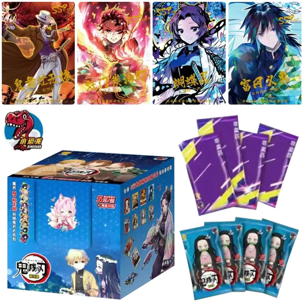 

New Demon Slayer 5m03 Cards Ghost Destruction Blade Comic Character Table Games Children's Birthday Gift Toys