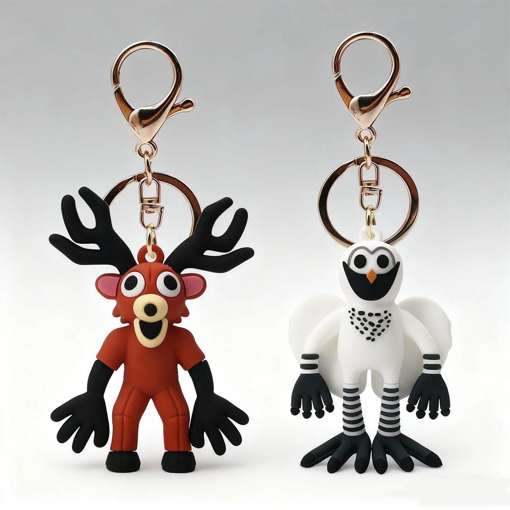 99 ليال في الغابة المفاتيح الوحش الغزلان البومة الشكل لعبة على ظهره معلقة الديكور للأطفال البالغين عيد ميلاد هدية الكريسماس #1