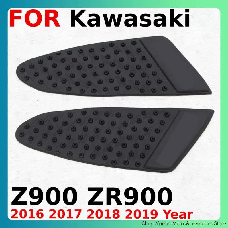 Motorcycle Fuel Tank Pad For Kawasaki Z900 ZR900 2016-2019 Non-slip Sticker Side Fuel Tank Pad Waterproof Rubber Sticker