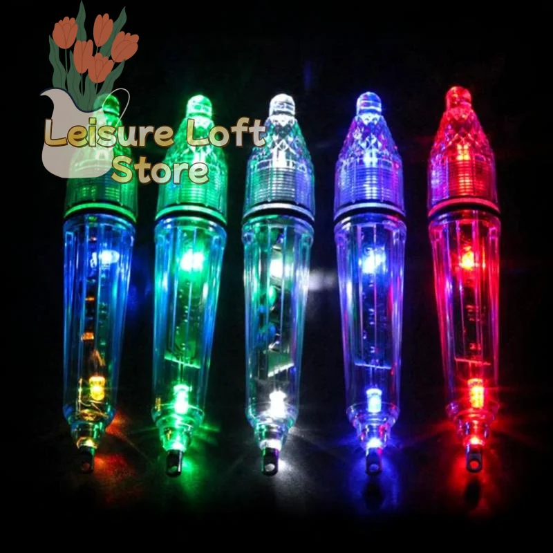 Battery Free LED Underwater Fish Lure Light Energy Saving Deep Sea Fishing Lamp for Night Offshore Fishing