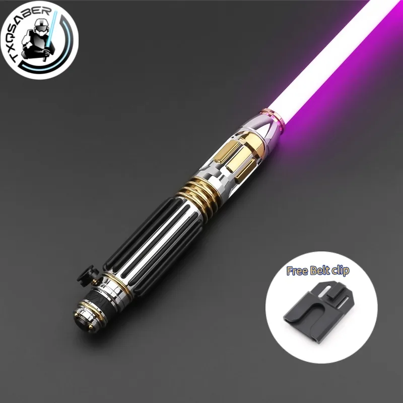 TXQSABER Mace Windu New Replica Lightsaber Infinite Colors Sounds Change Metal Hilt Pixel Sword Luminous Jedi Toys Gifts
