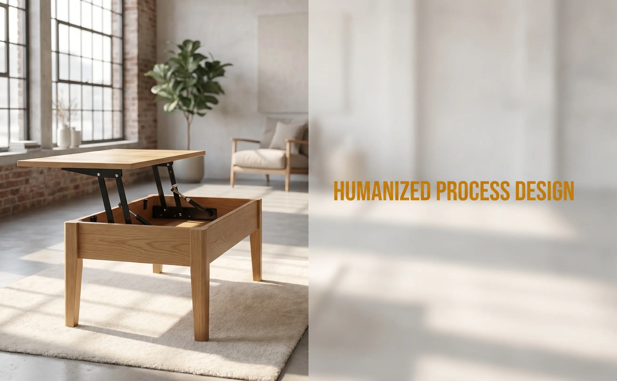 Furniture Lifting Rack Heavy Duty Tops Lifting Frame Smooth Quiet Operation Sensory Lock Design for Retractable Coffee Table