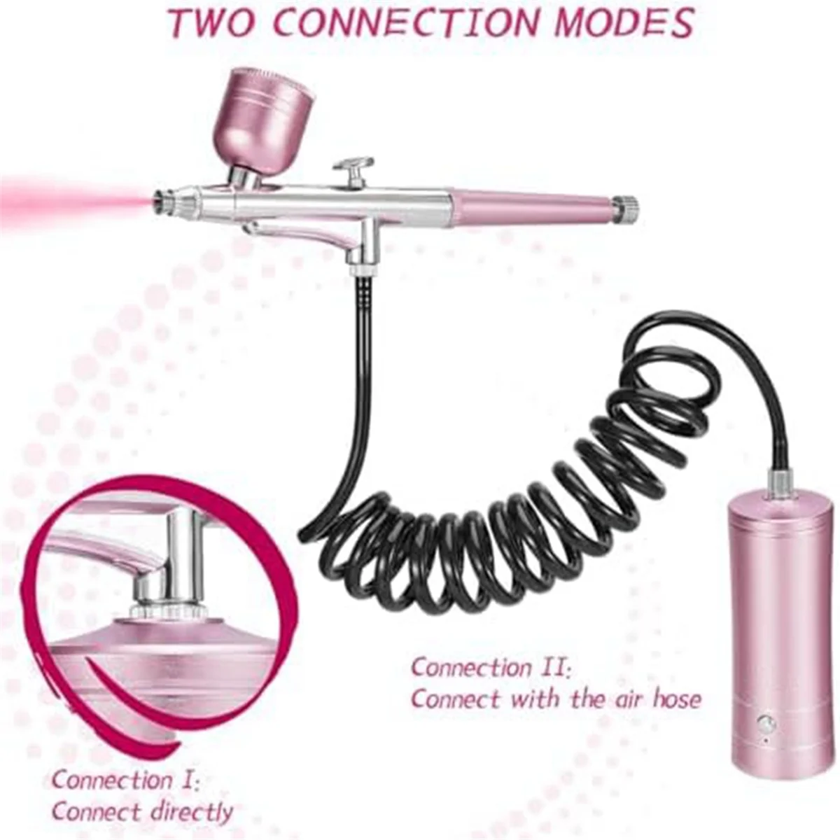 

PA-Airbrush KIT Cordless Rechargeable Compressor Airbrush Set, Automatically Handles Model Painting, Nails, Makeup