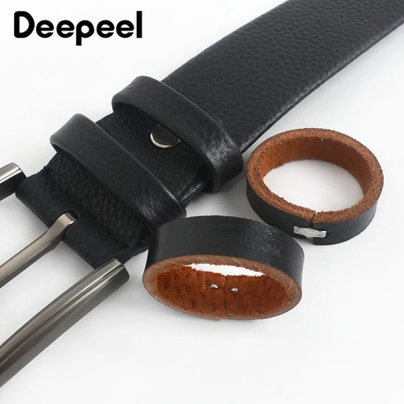 10/20Pcs Deepeel 40mm Belt Ring Leather Men's Waistband Loop Tail Fixed Rings for 38mm Belts DIY Leathers Crafts Accessories