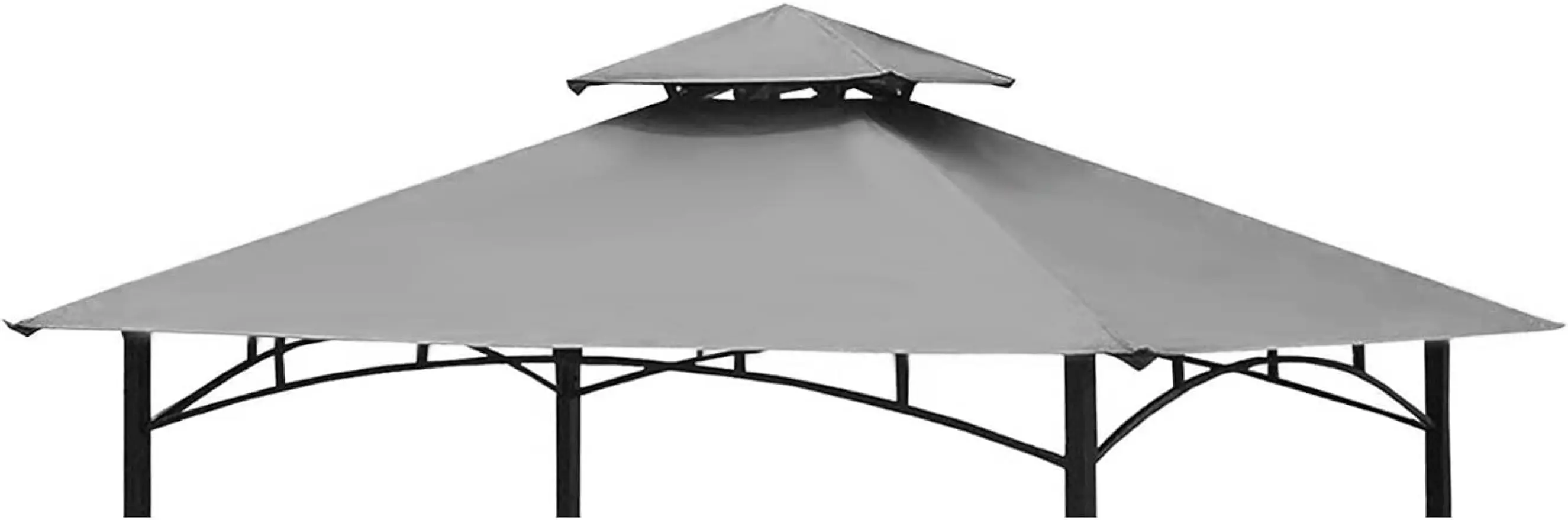 

Grill Gazebo Replacement Canopy Top Cover Double Tiered BBQ Roof ONLY FIT for Gazebo Model L-GG001PST-F