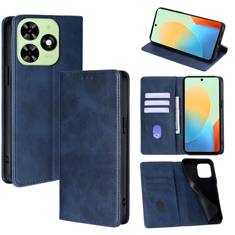 Чехол-кошелек с магнитным чехлом для телефона Tecno Spark 20 10 Pro 20C 10C 8C Spark GO 2024 Pop 8 7 6 Pro из кожи топ 8 чехол для tecno pop 6 - №4