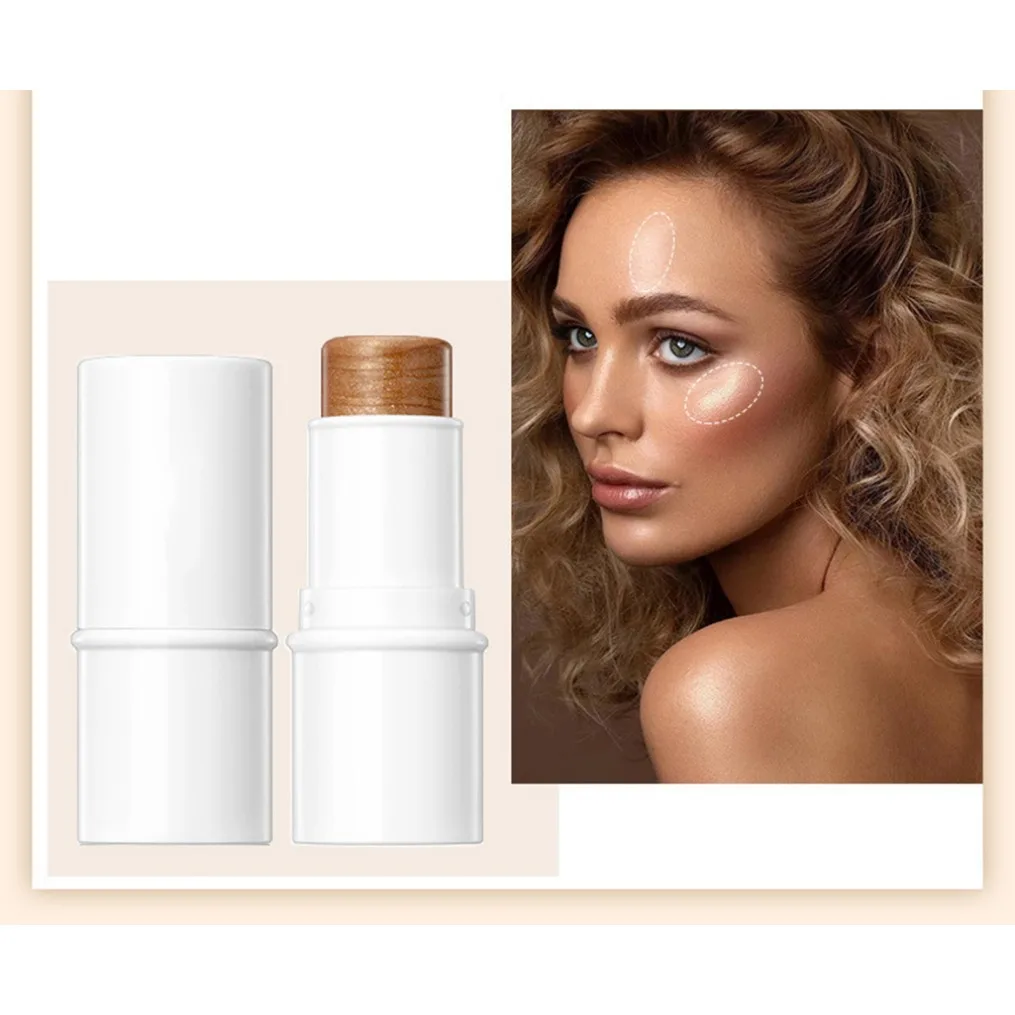 Private Label Custom Logo Highlighter Stick Brightening Skin Tone Contouring Waterproof Natural Stereo Concealer Stick Makeup