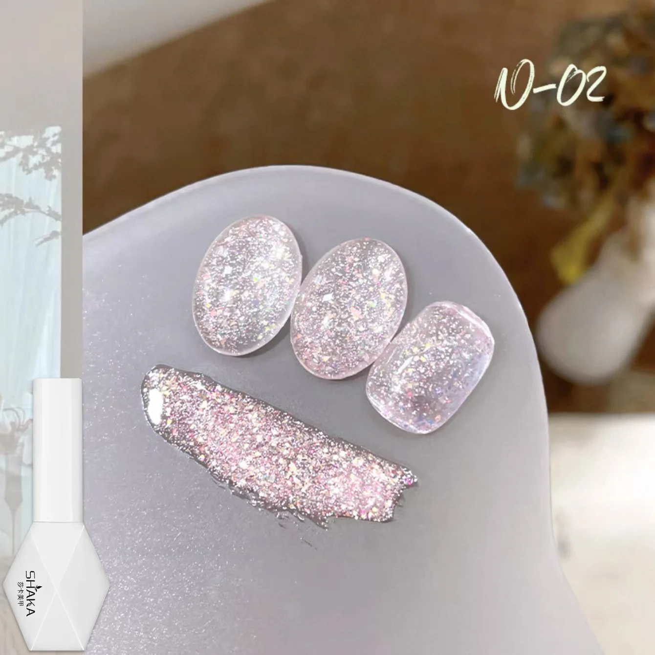 1 unidad SHAKA Esmalte de Uñas en Gel Primavera Verano Hilo de Estrella Diamante Roto Azul Rosa 2026 Nuevo Súper Brillante Halloween Gel de Uñas Versátil