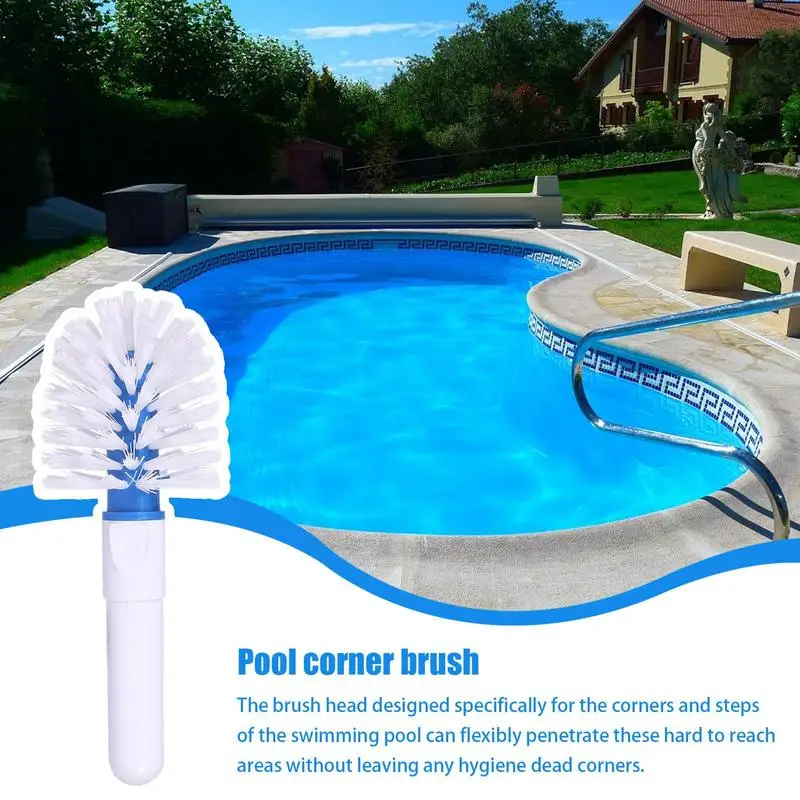 Pool Step And Corner Cleaning Brush Pool Step & Corner Brush Professional Hand Brushes For Cleaning Pool Walls Floors Steps