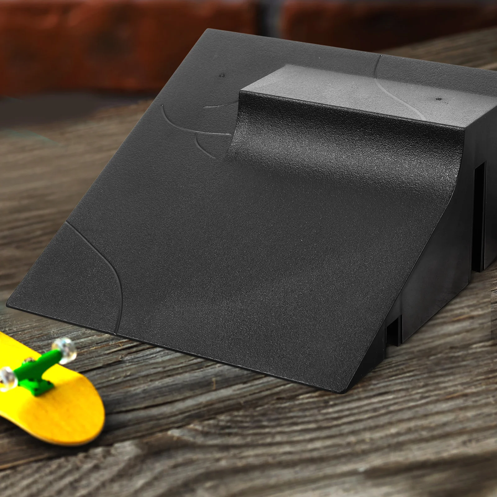 لوح تزلج من البلاستيك الفاخر، لوح تزلج بارك منحدر إصبع منزلق قابل للتعديل، إعداد تنسيق الإصبع، دعامة تدريب على لوح التزلج #6