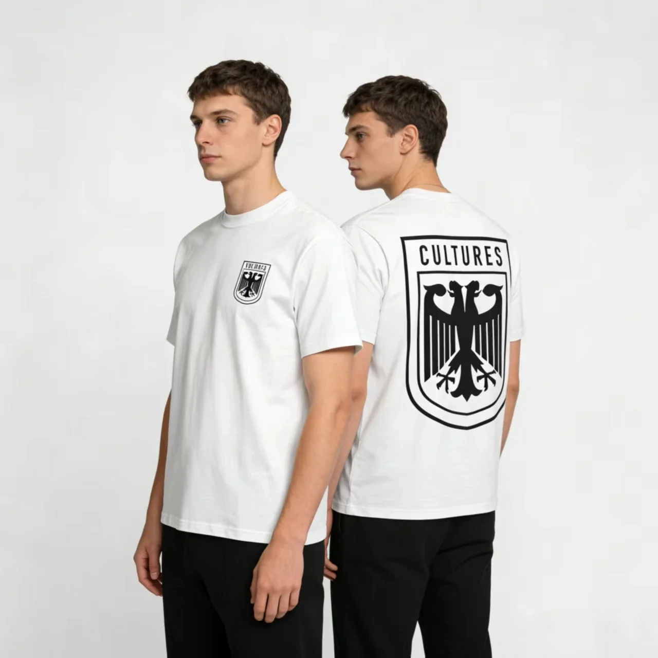 Camiseta de Manga Corta de Alta Calidad con Diseño de Kanye YEEZY X Gosha BLACK DOG, Tendencia Urbana de Moda 2026