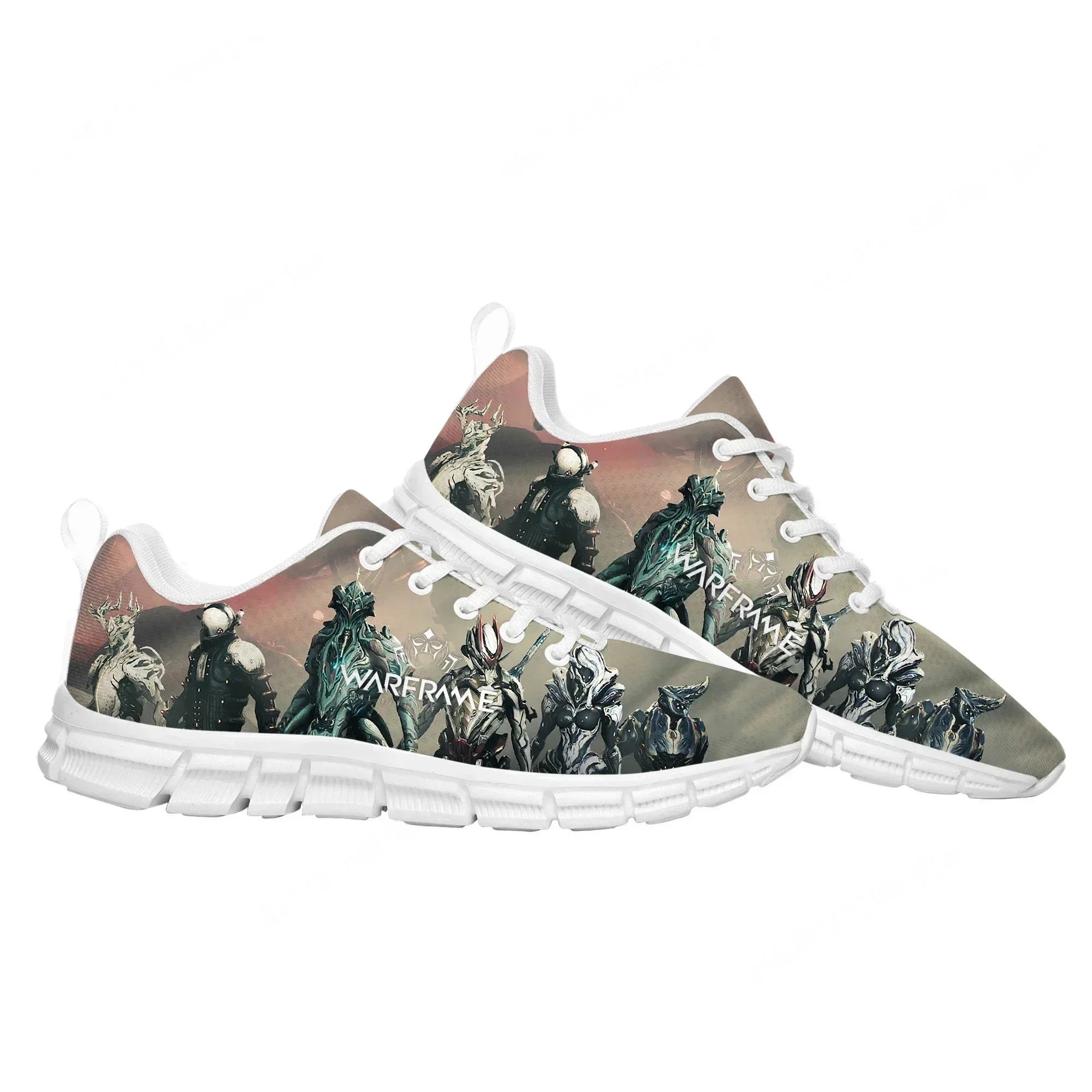 

Спортивная обувь в стиле аниме и мультфильмов Warframe, мужские и женские кроссовки, изготовленные на заказ, парные кроссовки