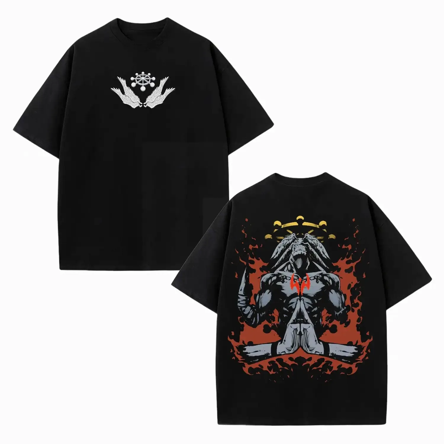 

Ryome Sukuna Jujutst Kaisen Print T-shirt Women Men Oversized Y2k Short Sleeve Casual Cotton Cotton Best Selling Round Neck tee