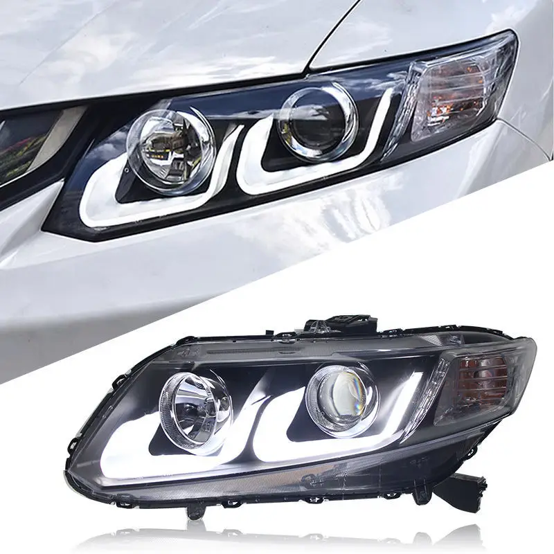 New for  for 12-15 Daytime Running Light Lens Xenon Headlight Assembly with D4S Bulb Shape Condition New