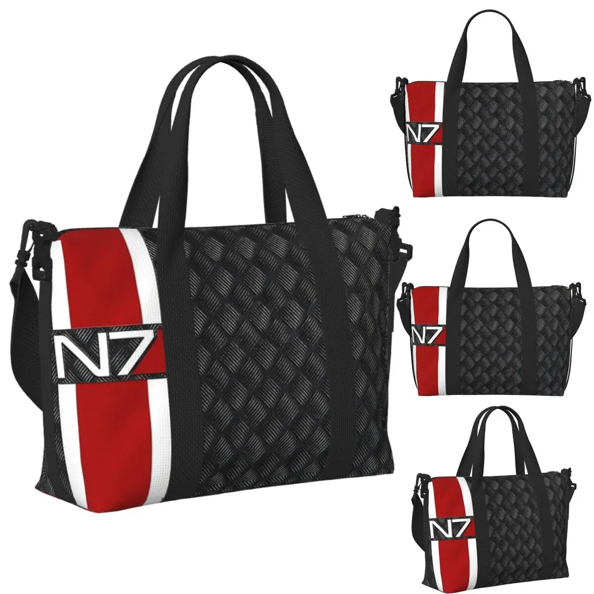 

Пользовательские N7 Пляжная дорожная сумка Большая вместительная сумка-тоут для спортзала Спортивная женская дорожная сумка для покупок